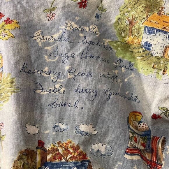 Homemade Vintage Girls Dress Monet Floral Country Farm Boho - Picture 5 of 8